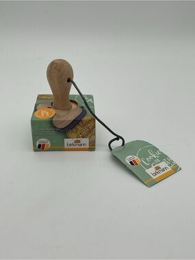 Birkmann Cookie Stamp Set - Wood Handle with Green Tag